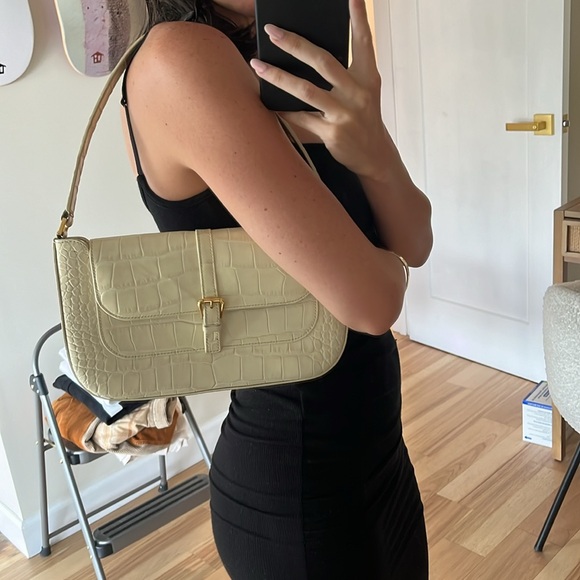 By far crocodile-effect leather shoulder bag - Picture 5 of 5